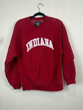 Indiana University Hoosiers Crewneck Sweatshirt Red Steve & Barry's Small